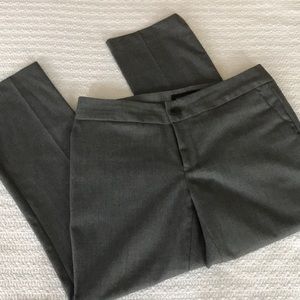 BR dark gray houndstooth crop pant